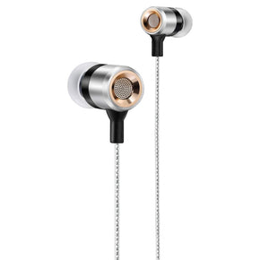 Intouch Mobile Phone Accessories Intouch Accent Super Bass Metal Housing Earbuds (Silver) (7033295110233)