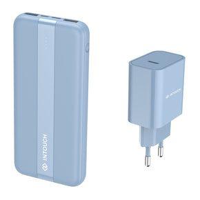 Intouch Power Bank INTOUCH COLOUR CHARGER/POWER BANK BUNDLE BLUE (7158190276697)