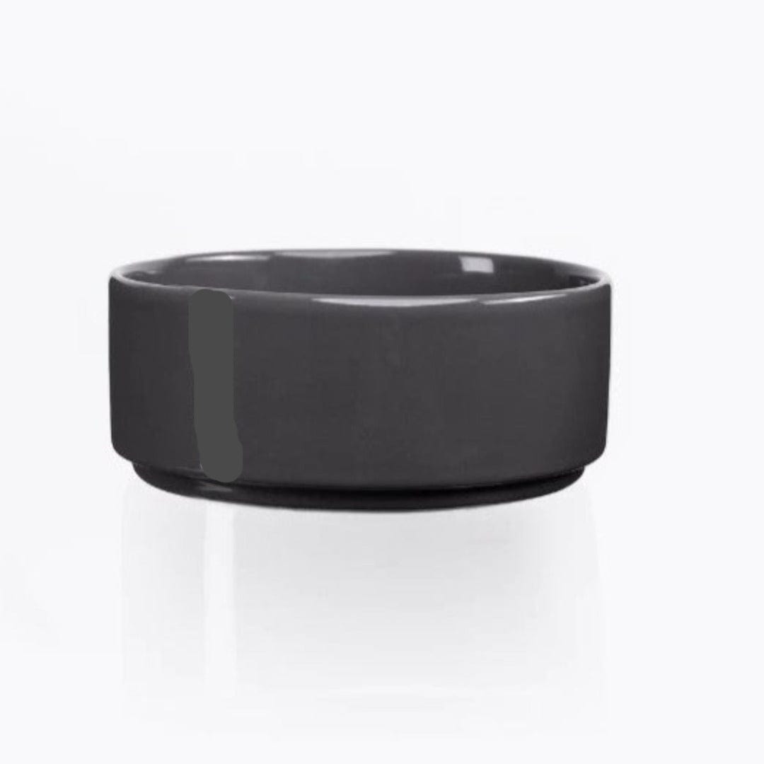 Jan BOWL Jan Flat Stackable Cereal Bowl Dark Grey 15cm JH-000054 (7134337040473)