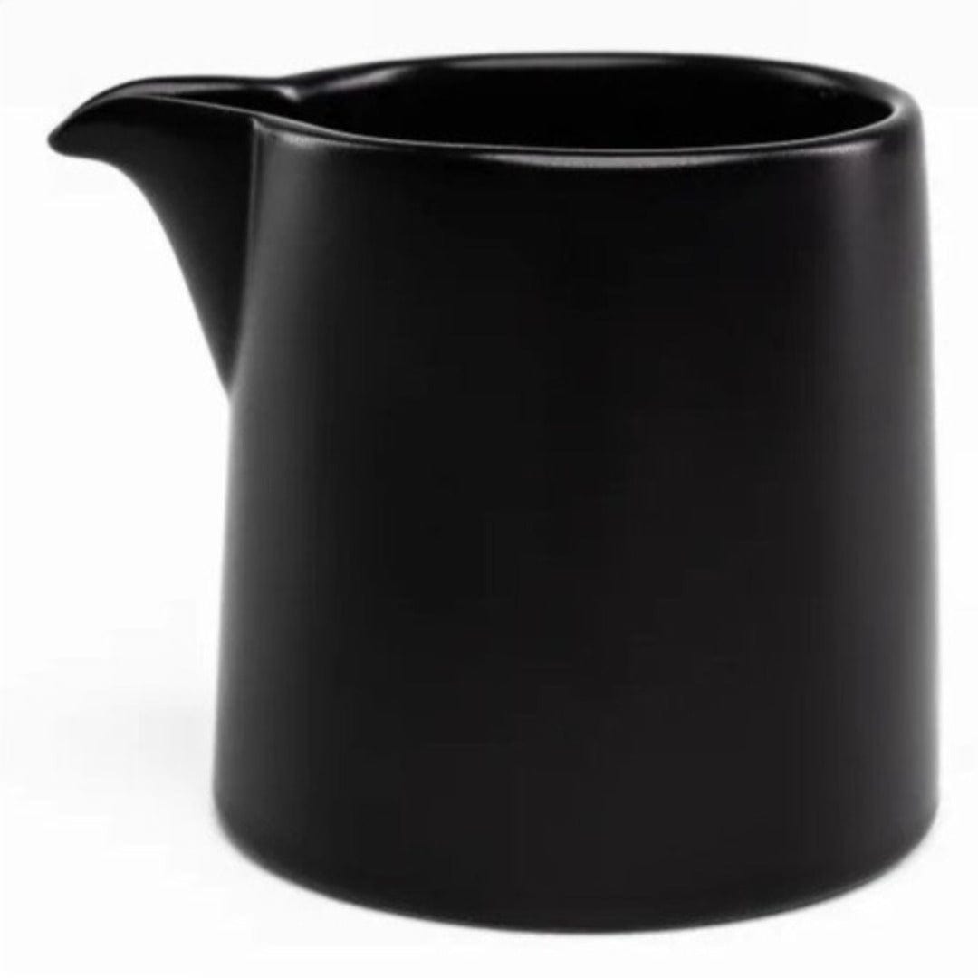 Jan BOWL Jan Flat Stackable Creamer 200ml Semi Matt Black JH-000073 (7135007309913)
