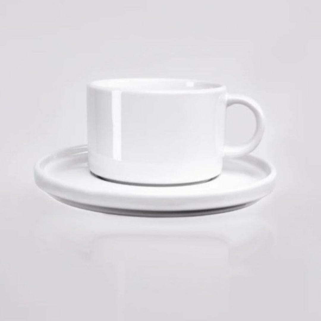 Jan Cup & Saucer Jan Flat Stackable Cup & Saucer 250cm JH-000046 (4723147669593)