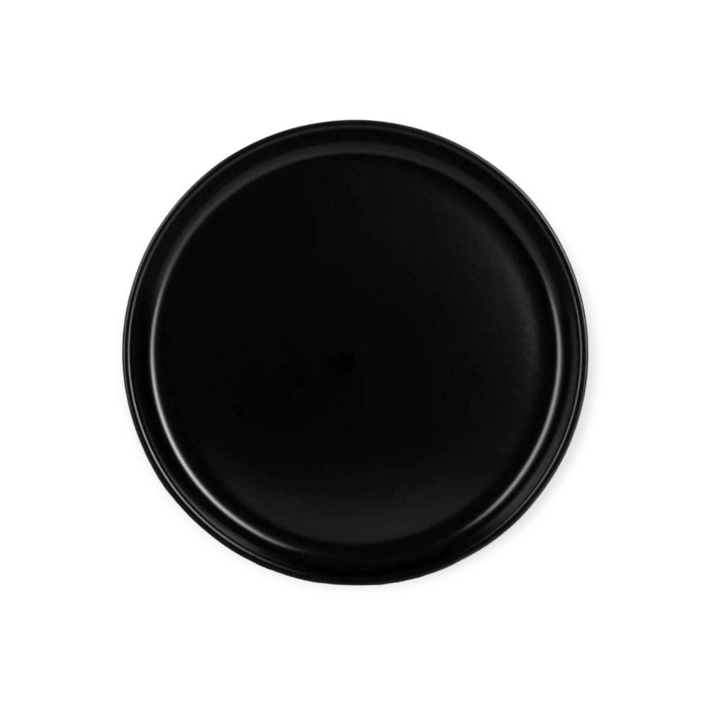 Jan Dinner Plate Jan Flat Stackable Dinner Plate Semi Matt Black 26cm JH-000063 (7135852331097)