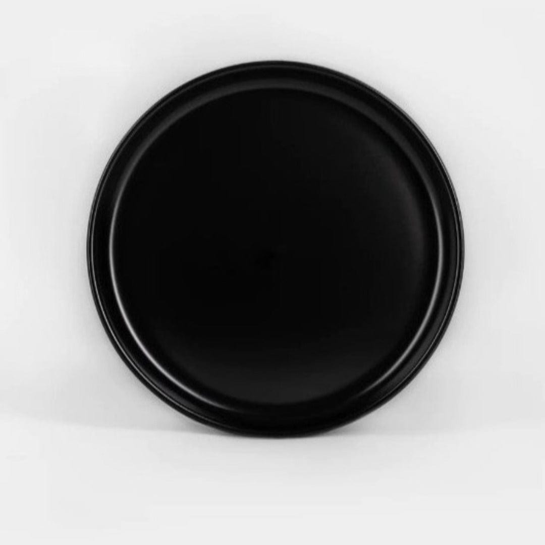 Jan Dinner Plate Jan Flat Stackable Side Plate Semi Matt Black 21cm JH-000064 (7135863701593)