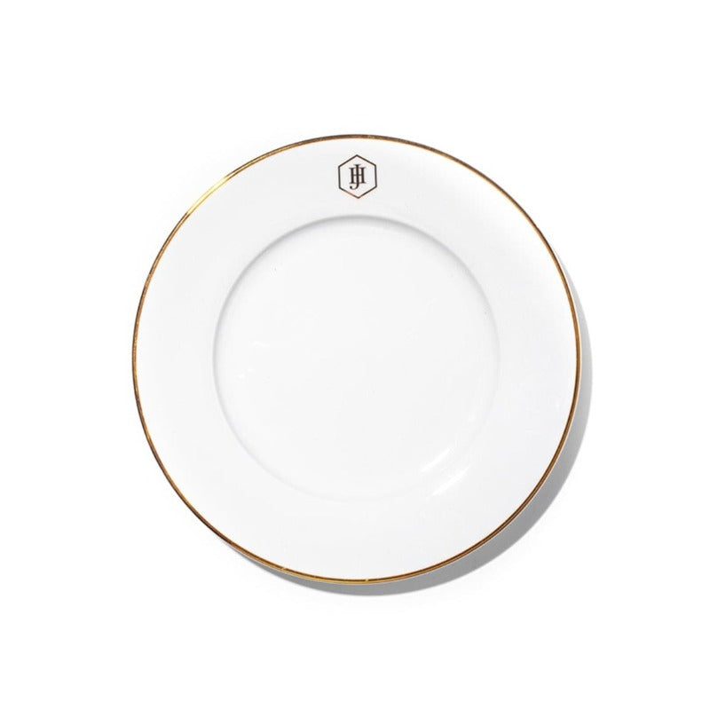 Jan Dinner Plate Jan Gold Rimmed Side Plate JH-000019 (7208894300249)