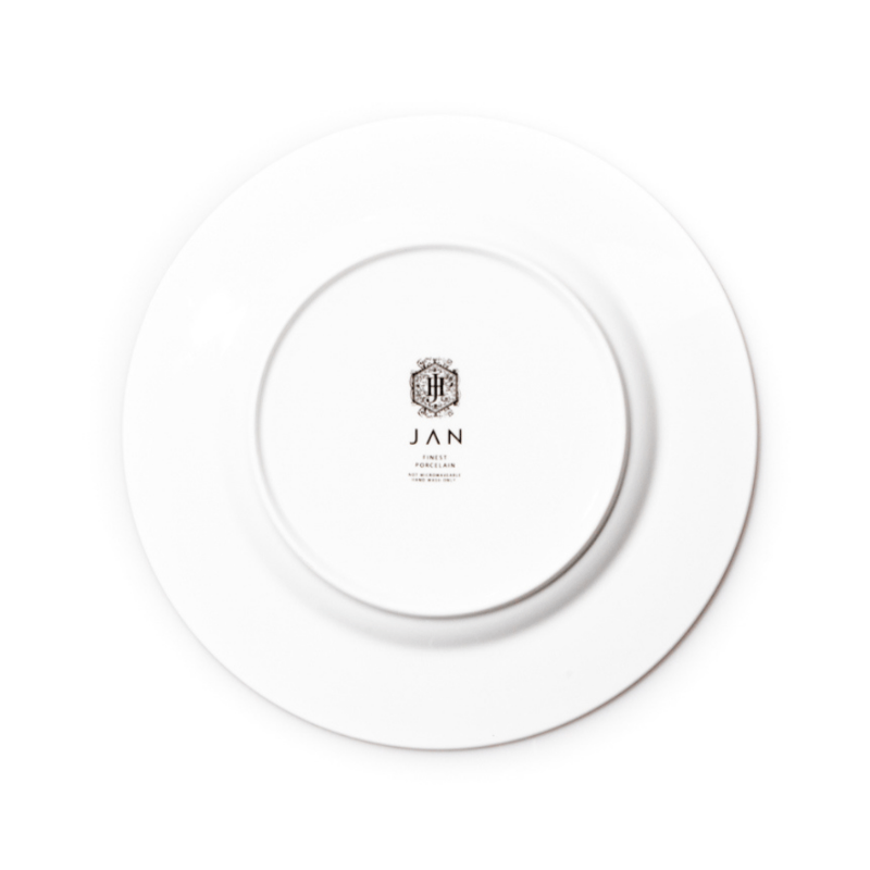 Jan Dinner Plate Jan Gold Rimmed Side Plate JH-000019 (7208894300249)