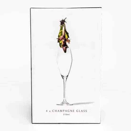 Jan GLASS Jan Champagne Glass 300ml Set Of 4 JH000033 (4677069930585)