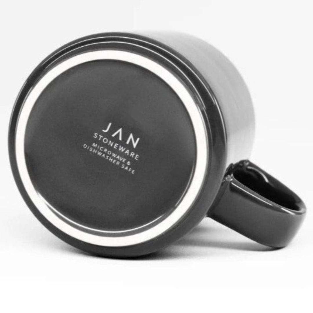 Jan MUGS Jan Flat Stackable Mug Dark Grey 400ml JH-000056 (7134341070937)