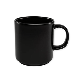 Jan MUGS Jan Flat Stackable Mug Semi Matt Black 400ml JH-000067 (7135938609241)