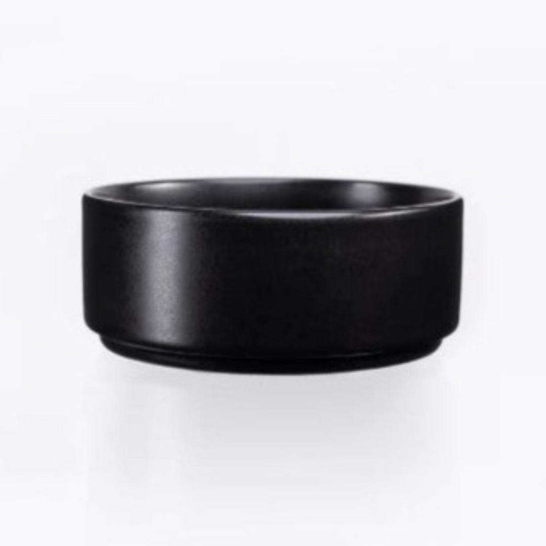 Jan MUGS Jan Flat Stackable Nibble Bowl Semi Matt Black 4.5cm JH-000069 (7135961251929)
