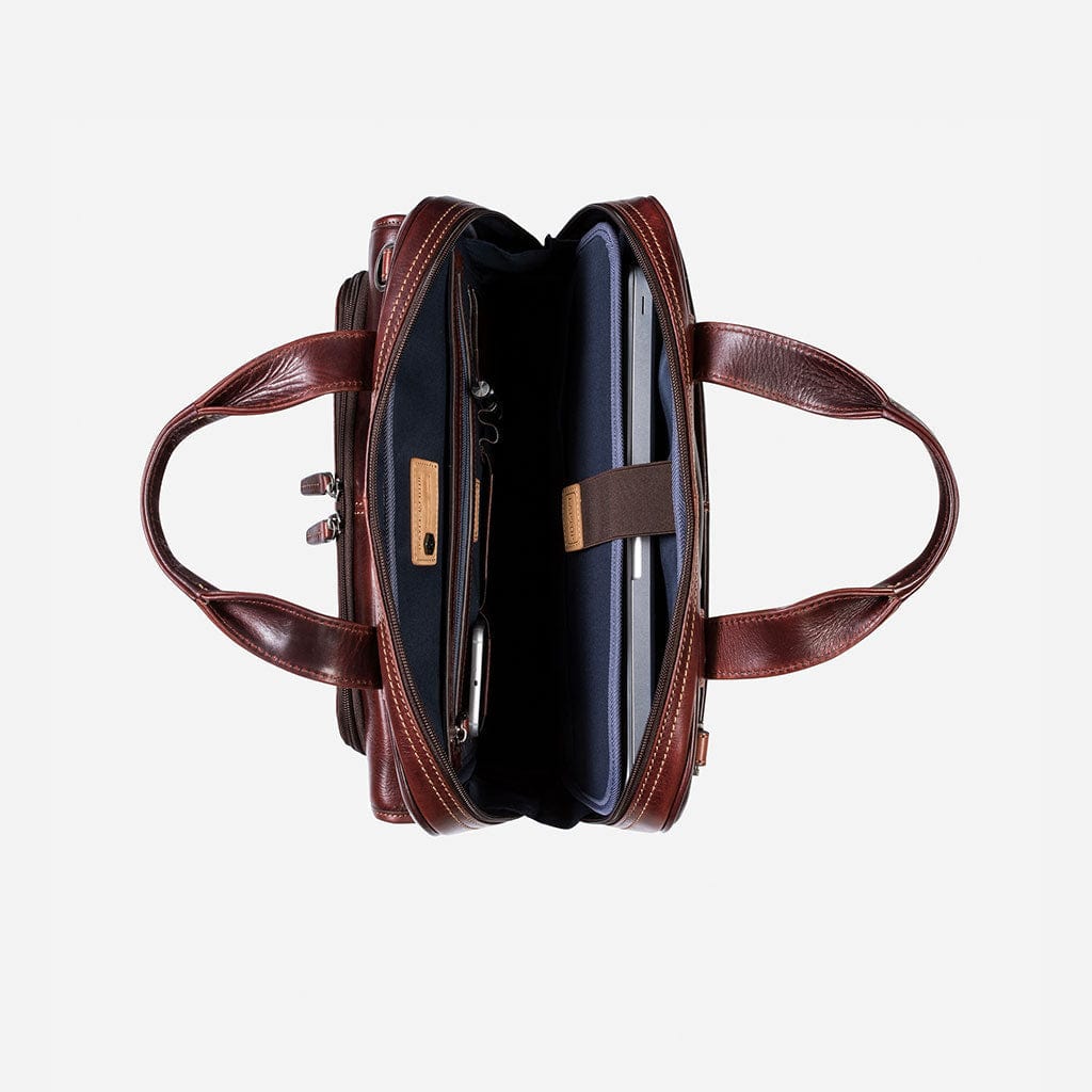 Jekyll & Hide Laptop Backpack Jekyll & Hide Large Multi Compartment Briefcase Tobacco (7267687006297)