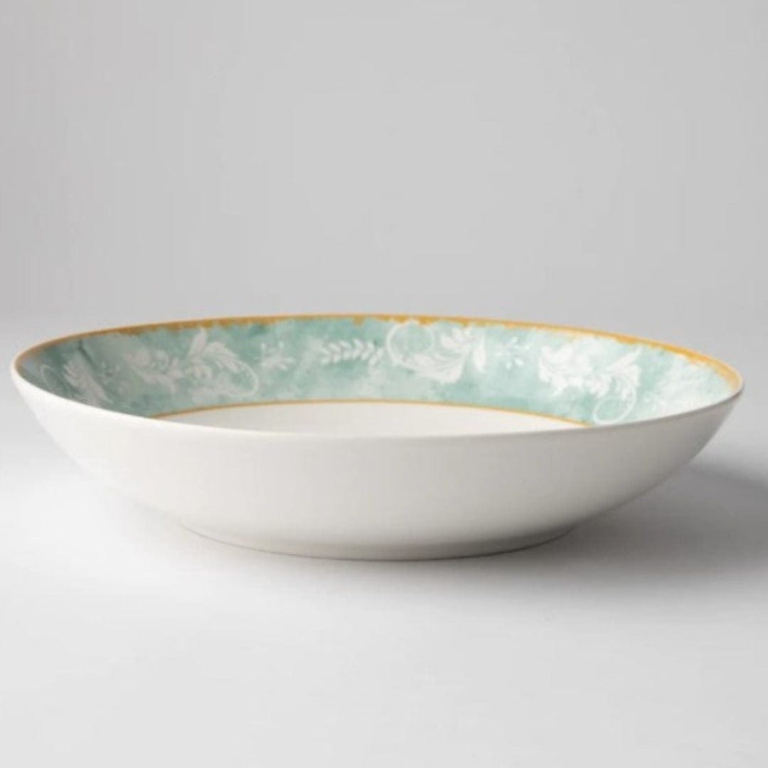 Jenna Clifford BOWL Jenna Clifford Green Floral 23cm Pasta Bowl Set of 4 (4703766184025)
