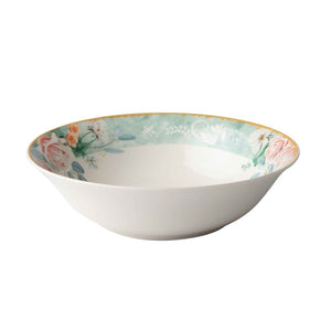 Jenna Clifford BOWL Jenna Clifford Green Floral Salad Bowl 23.5cm JC7120 (2061593215065)