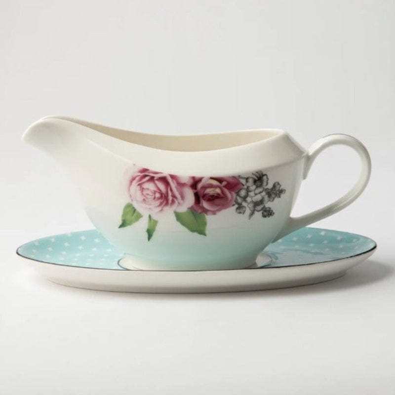 Jenna Clifford BOWL Jenna Clifford Wavy Rose Gravy Boat With Saucer 350ml (2061777961049)