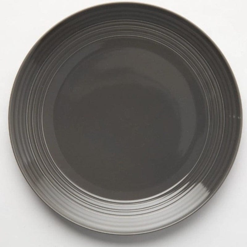 Jenna Clifford Dinner Plate Jenna Clifford Embossed Lines Dinner Plate 27cm Grey (4355351674969)