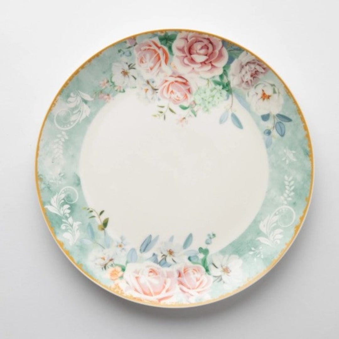 Jenna Clifford Dinner Plate Jenna Clifford Green Floral 27cm Dinner Plate Set Of 4 (2061816594521)