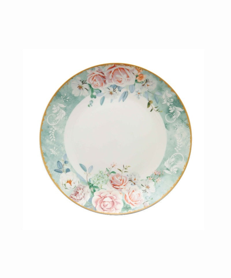 Jenna Clifford Dinner Plate Jenna Clifford Green Floral 27cm Dinner Plate Set Of 4 (2061816594521)