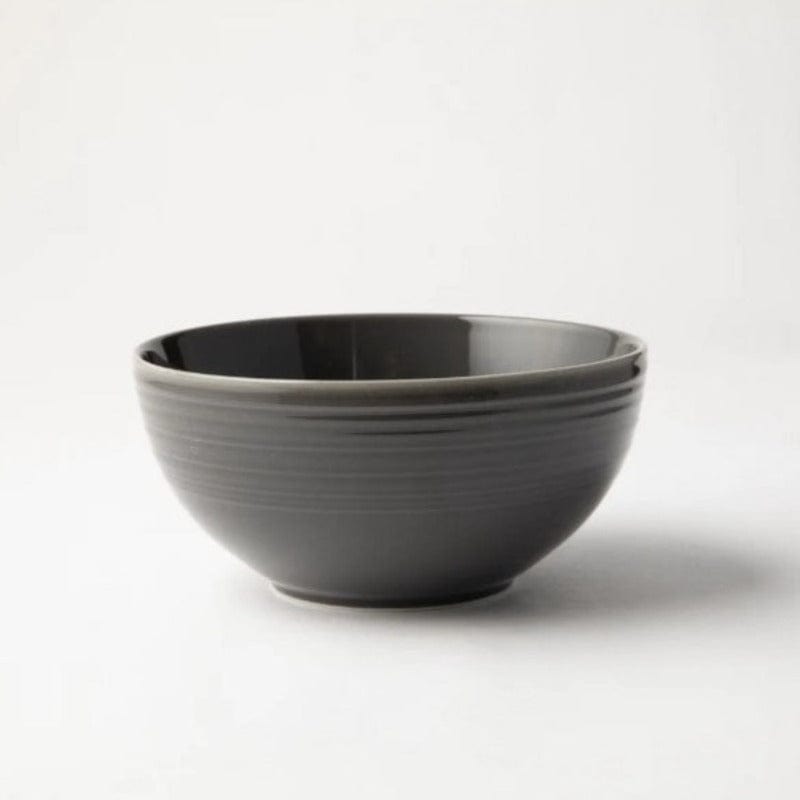 Jenna Clifford Jenna Clifford Embossed Lines Cereal Bowl 15cm Grey (2061544095833)