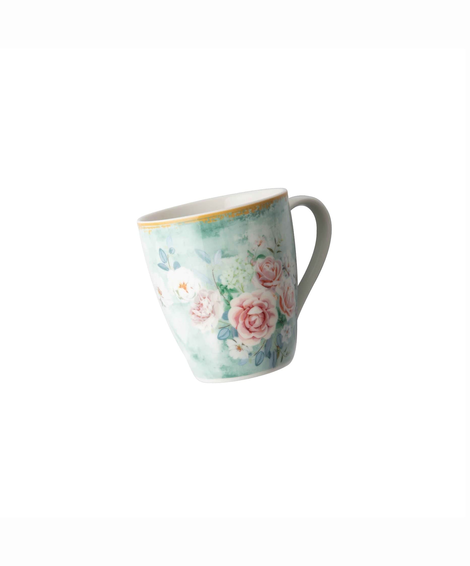 Jenna Clifford MUG Jenna Clifford Green Floral Mug 350ml JC7118 (2061550780505)