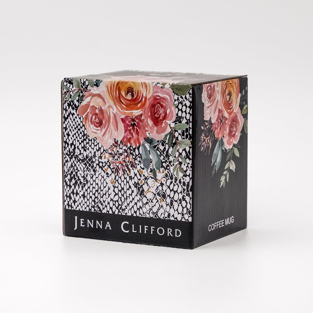Jenna Clifford MUG Jenna Clifford Peach Rose Coffee Mug In Gift Box JC-7250 (7208189526105)