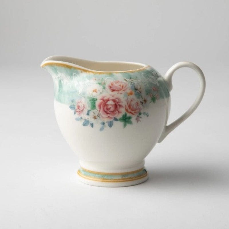 Jenna Clifford MUGS Jenna Clifford Green Floral Creamer 300ml JC7117 (2061550682201)