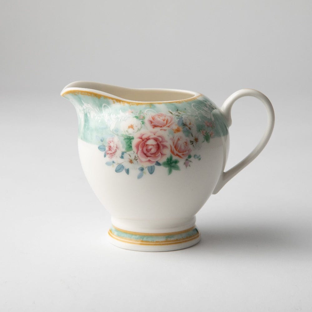 Jenna Clifford MUGS Jenna Clifford Green Floral Creamer 300ml JC7117 (2061550682201)