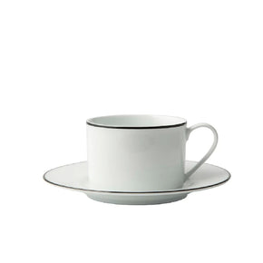 Jenna Clifford MUGS Jenna Clifford Premium Porcelain Cup & Saucer With Black Band JC-7039 (7207759577177)