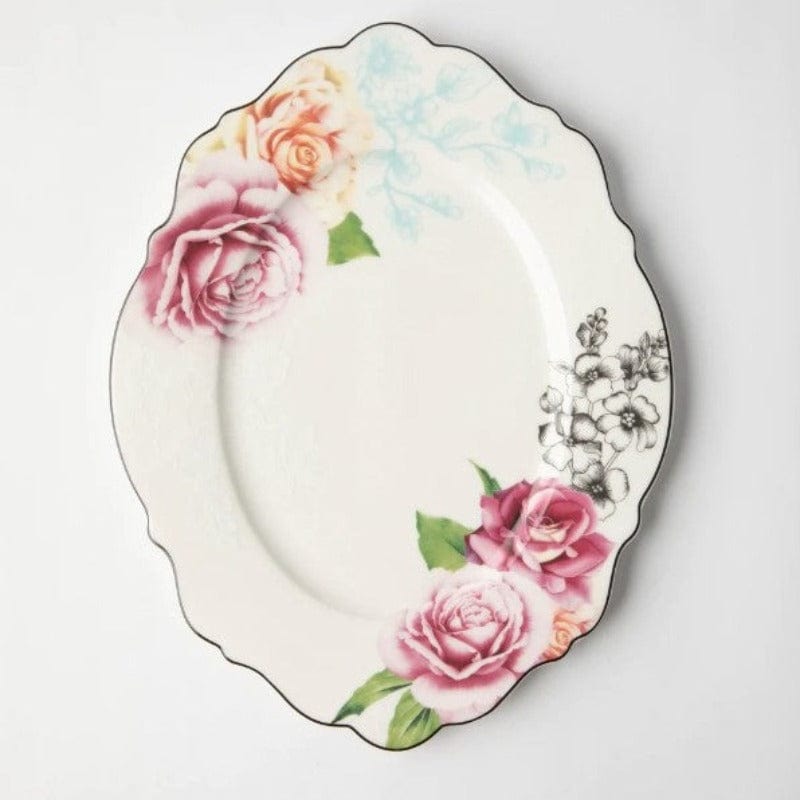 Jenna Clifford Platter Jenna Clifford Wavy Rose Oval Platter 35cm (2061763182681)