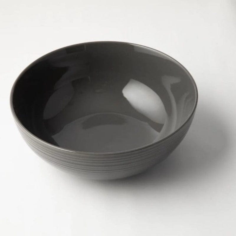 Jenna Clifford Salad Bowl Jenna Clifford Embossed Lines Salad Bowl 25cm Grey (2061816201305)