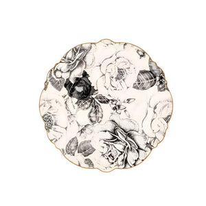 Jenna Clifford Side Plate Jenna Clifford Black Rose Side Plate Set of 4 (7140043391065)