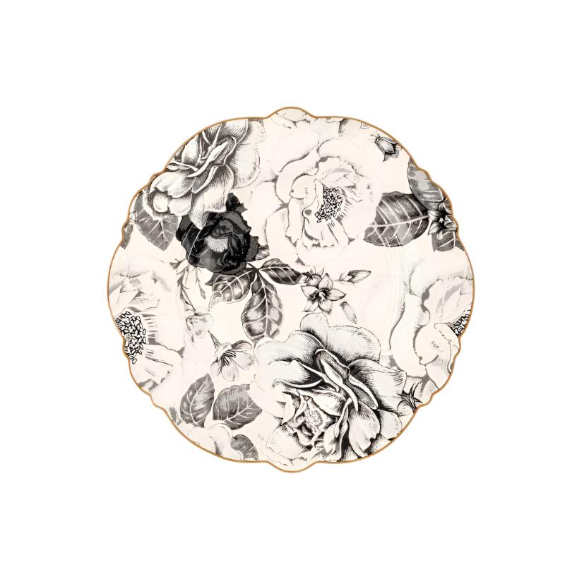 Jenna Clifford Side Plate Jenna Clifford Black Rose Side Plate Set of 4 (7140043391065)