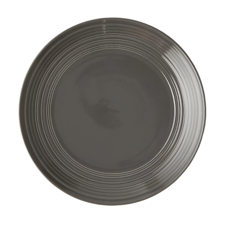 Jenna Clifford Side Plate Jenna Clifford Embossed Lines Side Plate 21cm Grey (2061817053273)