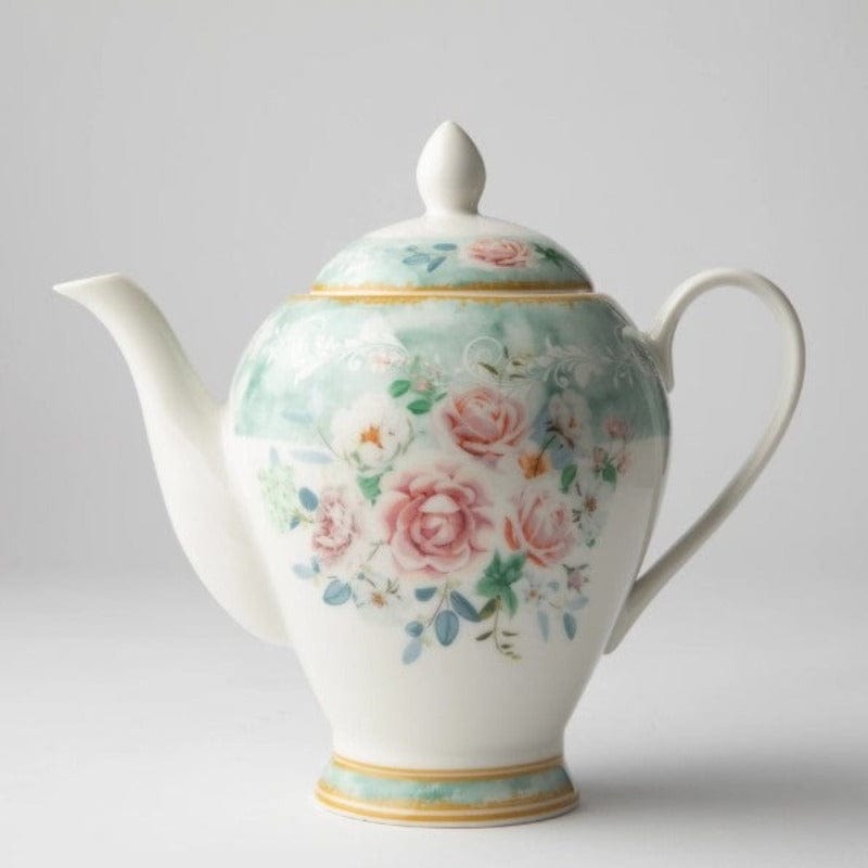 Jenna Clifford Teapot Jenna Clifford Green Floral Teapot 900ml JC7115 (2061826293849)