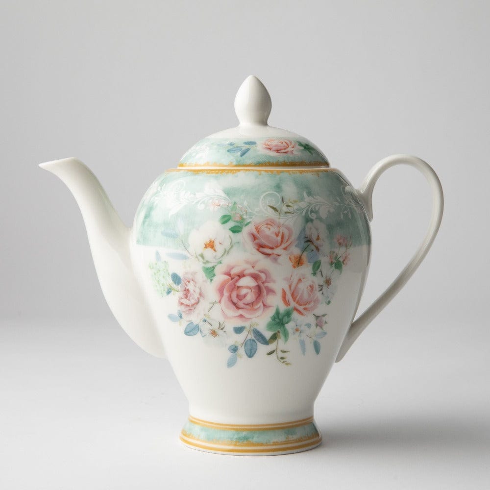 Jenna Clifford Teapot Jenna Clifford Green Floral Teapot 900ml JC7115 (2061826293849)
