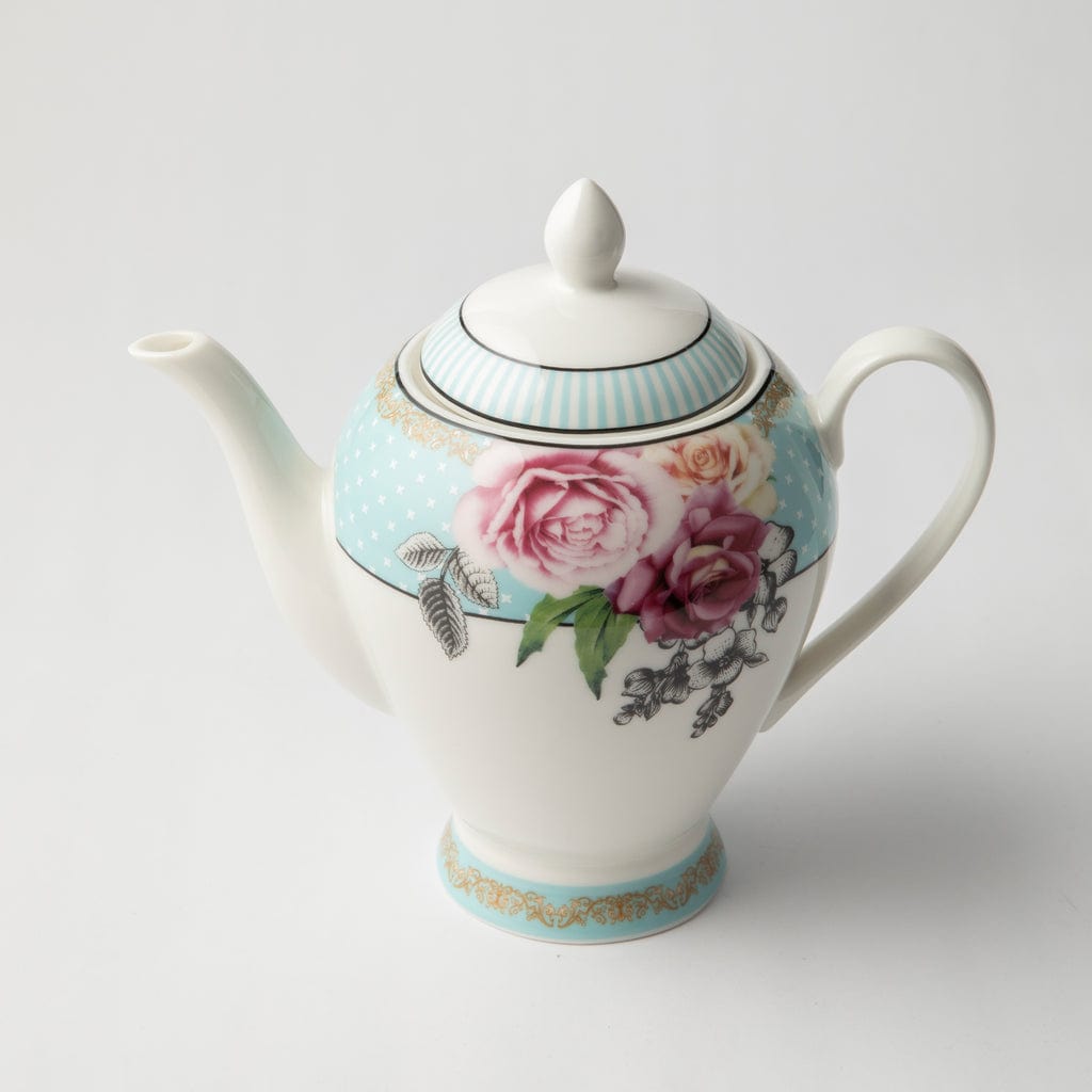 Jenna Clifford Teapot Jenna Clifford Wavy Rose Teapot 900ml (4295384891481)
