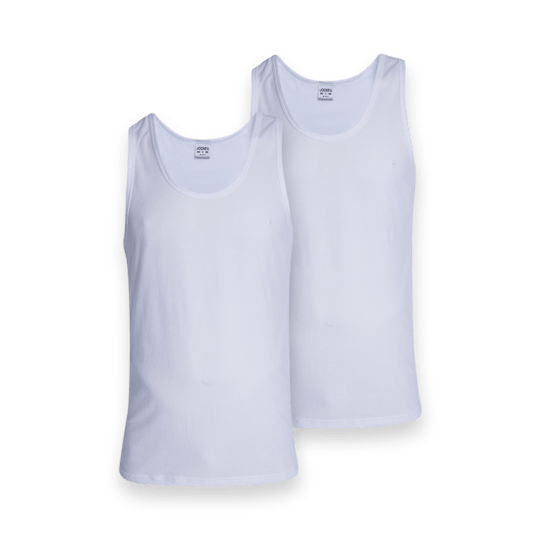 Jockey Jockey S Mens 2 Athletic Vest White (6542011531353)