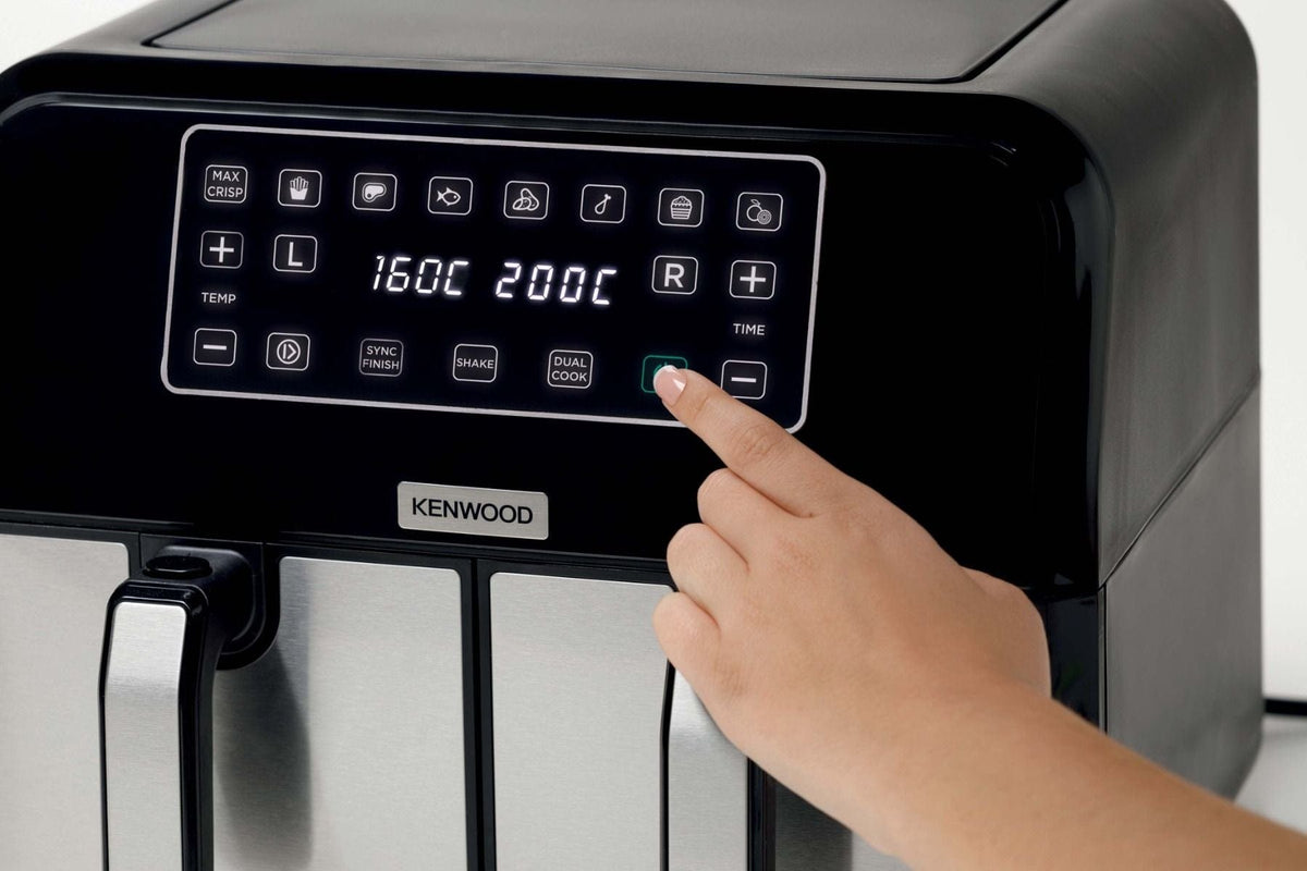 Kenwood AIR FRYER Kenwood Dual Air Fryer 8 Litre HFM75.000MB (7206041387097)