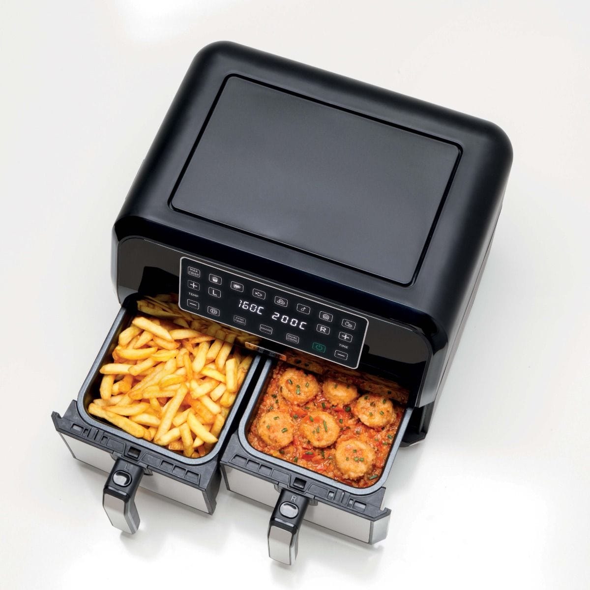 Kenwood AIR FRYER Kenwood Dual Air Fryer 8 Litre HFM75.000MB (7206041387097)