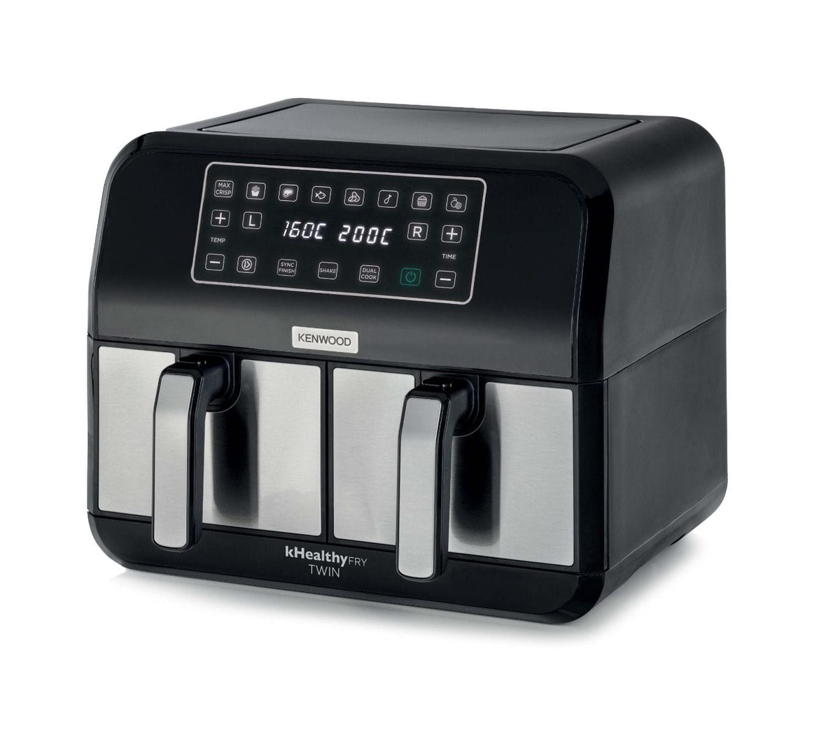 Kenwood AIR FRYER Kenwood Dual Air Fryer 8 Litre HFM75.000MB (7206041387097)