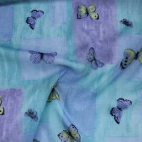 Kids Fabrics Kids Fabrics Butterfly Print Voile (6566299467865)