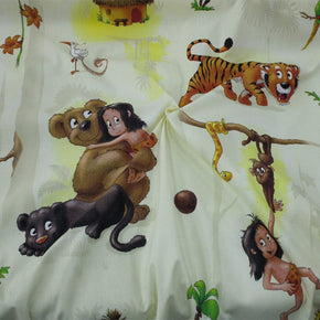 Kids Fabrics Kids Fabrics Cotton Kids Fabric 2229 Jungle Print Cream (6568514224217)