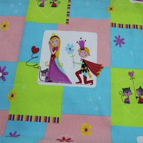 Kids Fabrics Kids Fabrics Cotton Kids Fabric 2229 Prince And  Princess Print (6568523006041)