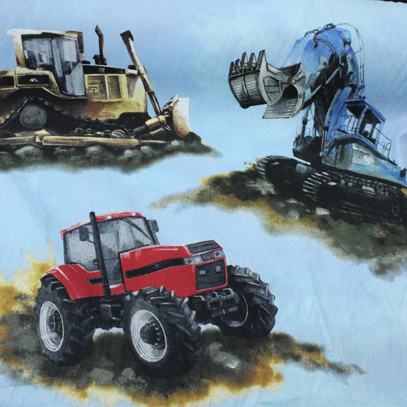 Kids Fabrics Kids Fabrics Cotton Kids Fabric Tractor Blue (6568563048537)
