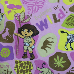 Kids Fabrics Kids Fabrics Fabric Kids Dora Safari 235CM (4772756095065)