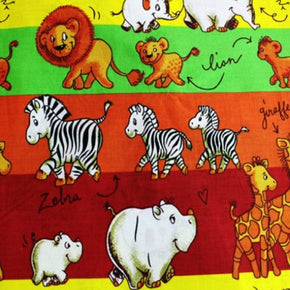 Kids Fabrics Kids Fabrics Printed Cotton Sheeting. Animal Print 240CM (6537341403225)