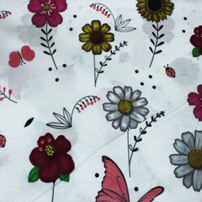 Kids Fabrics Kids Fabrics Printed Cotton Sheeting Butterfly World 240cm (6537334849625)