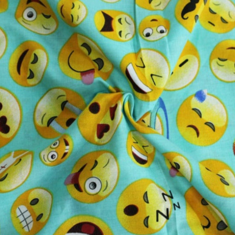Kids Fabrics Kids Fabrics Printed Cotton Sheeting Emojis 240 cm (6537334423641)