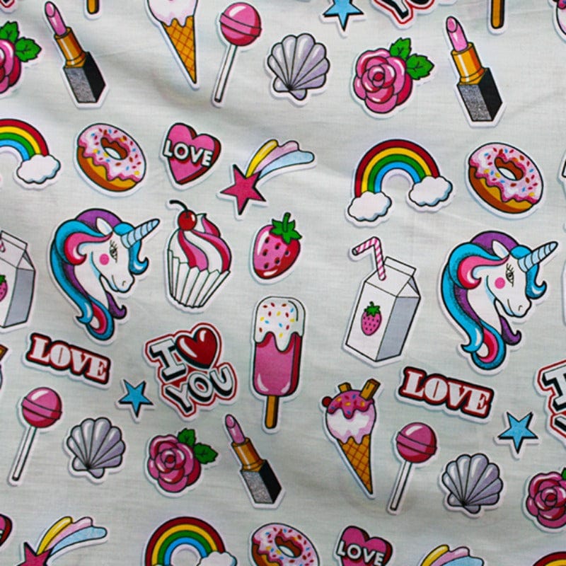 Kids Fabrics Kids Fabrics Printed Poly Cotton Ice Cream 240CM (4776383152217)