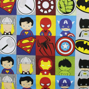 Kids Fabrics Kids Fabrics Printed Polycotton Marvel Fabric 240cm (4784019210329)