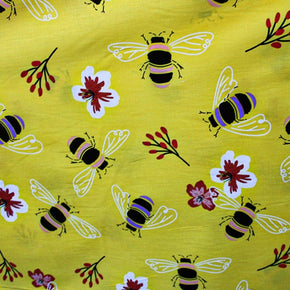 Kids Fabrics Kids Fabrics Ptd Poly Cotton Cool Bee 240CM (4783997026393)