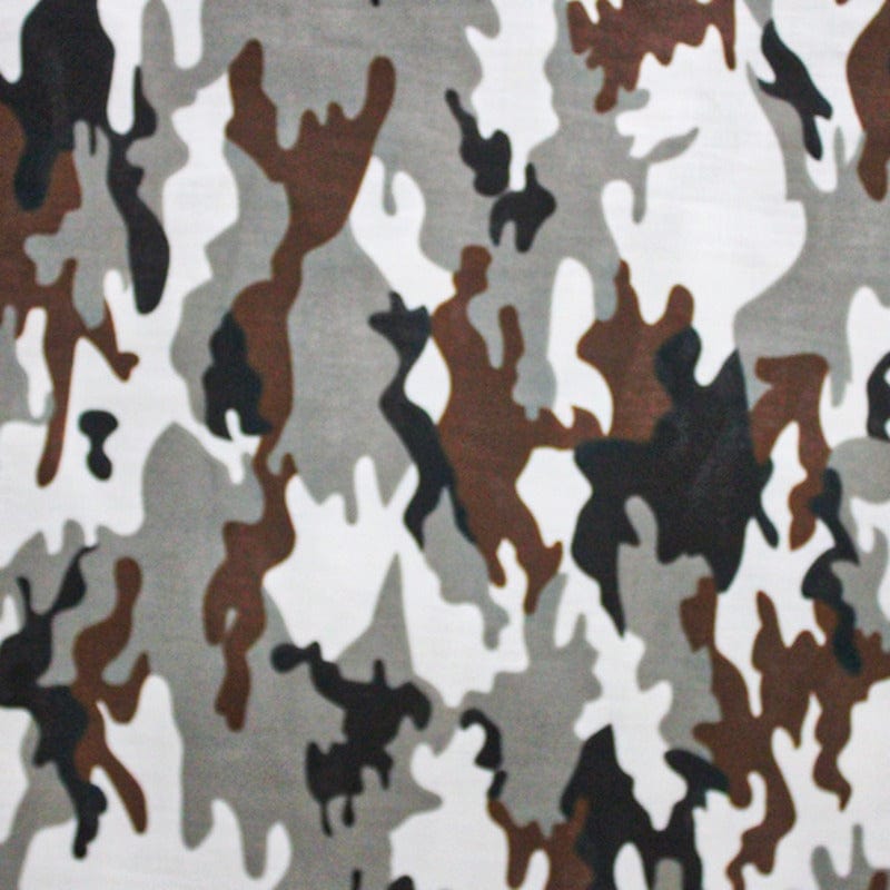 Kids Fabrics Kids Fabrics Ptd Poly Cotton Grey Camo 240CM (4784012787801)